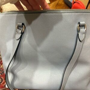 Coach light blue Tote Bag

Added magnets to inside for easy closure.